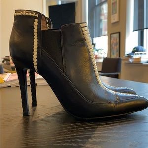 Tory Burch Black and White Bootie, Size 7.5